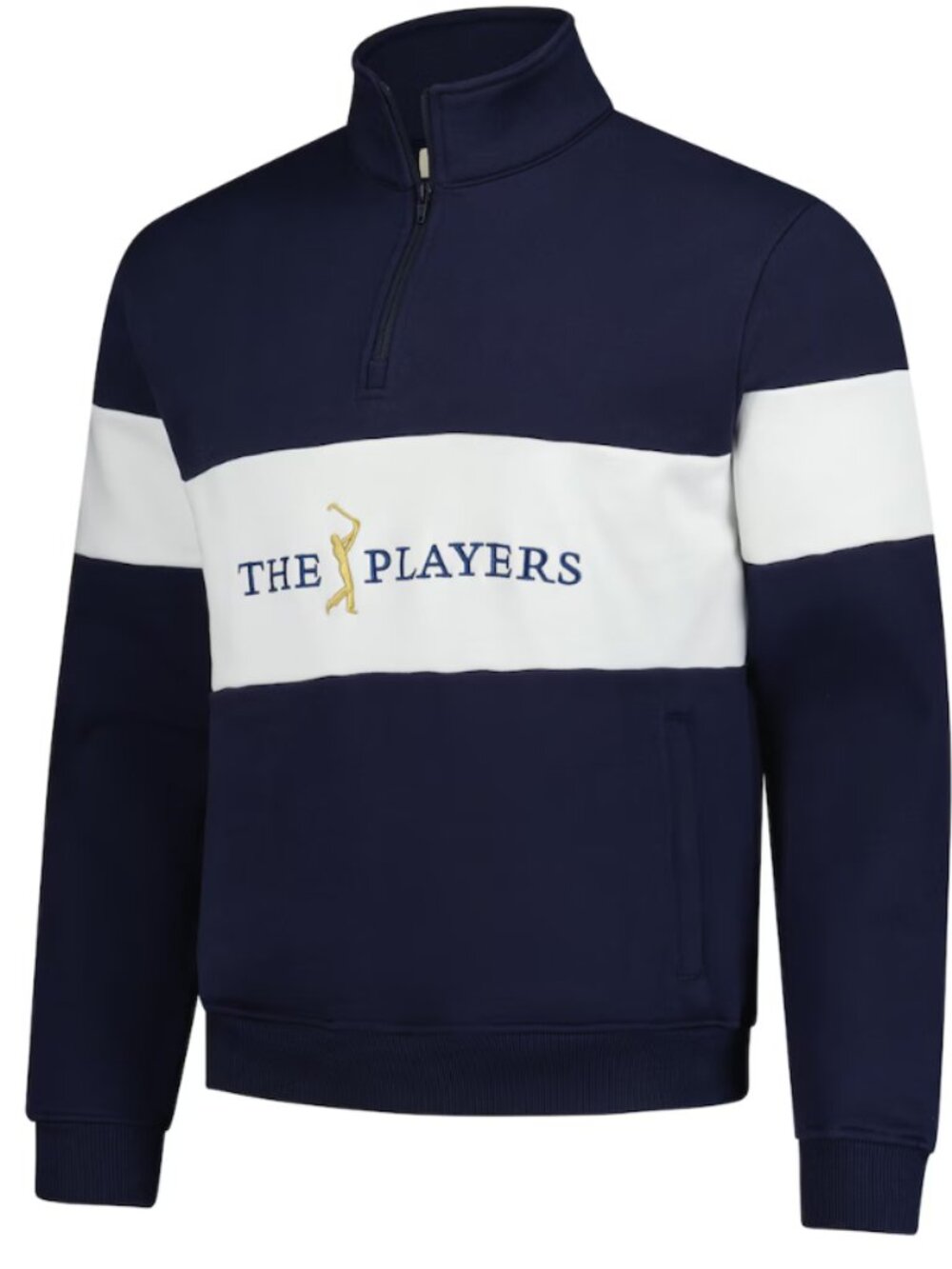 Men's Barstool Golf Navy THE PLAYERS Half-Zip Pullover